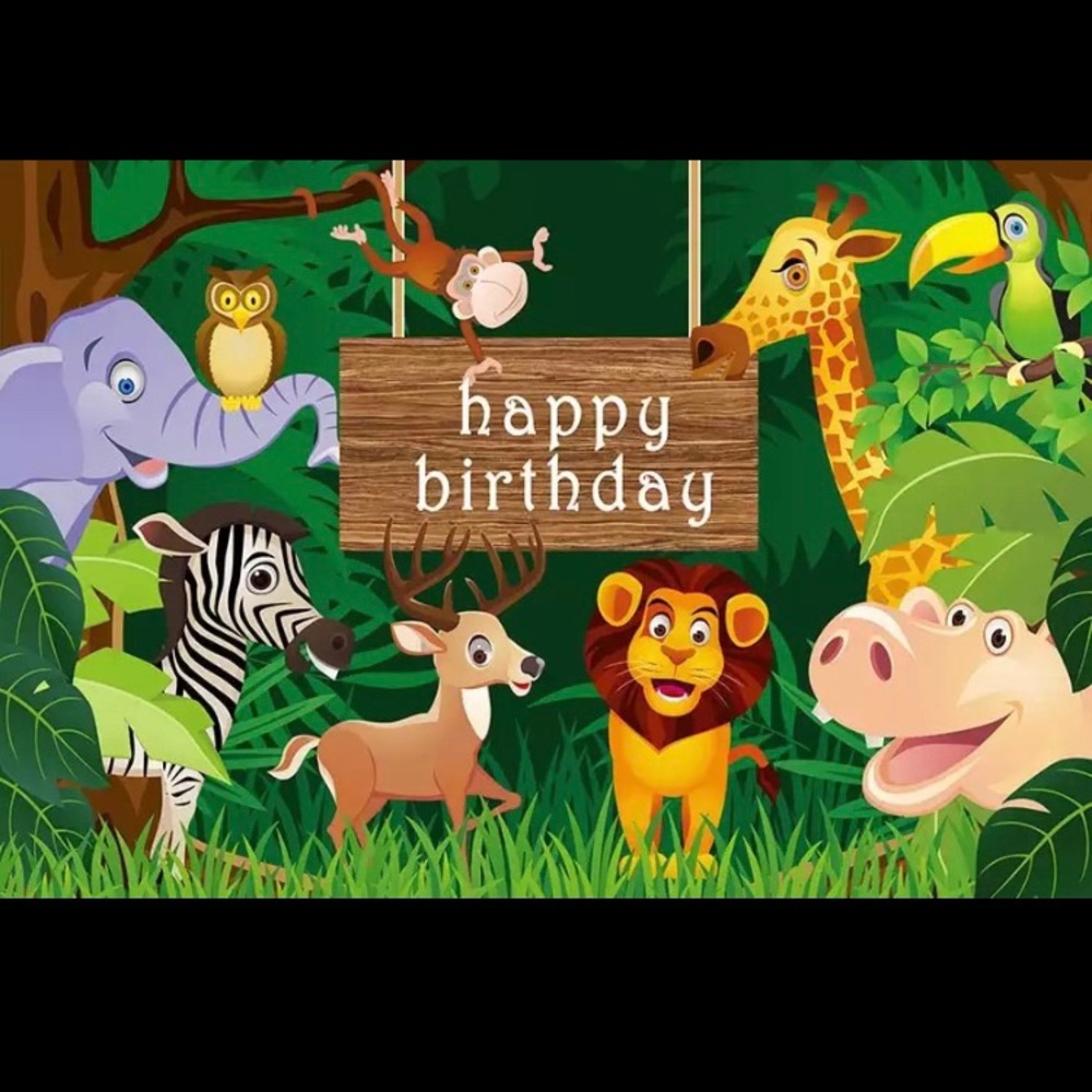 Safari or animal theme backdrop